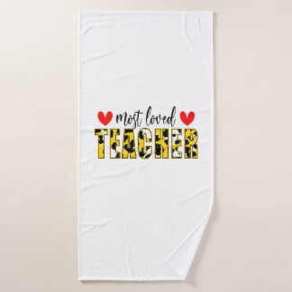 Lehrerin Art am liebsten Lehrer Badehandtuch