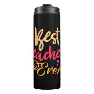 Lehrerin Art Beste Lehrerin je Thermosbecher