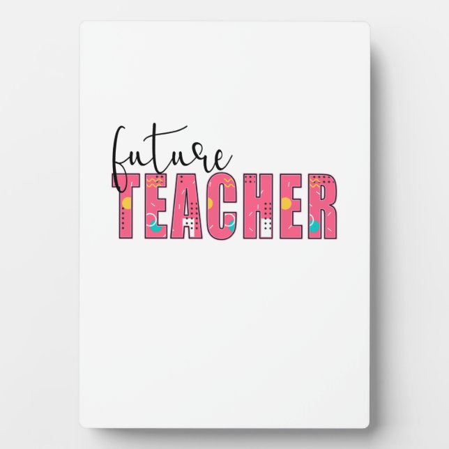 Lehrerin Art Future Lehrerin Fotoplatte (Vorderseite)