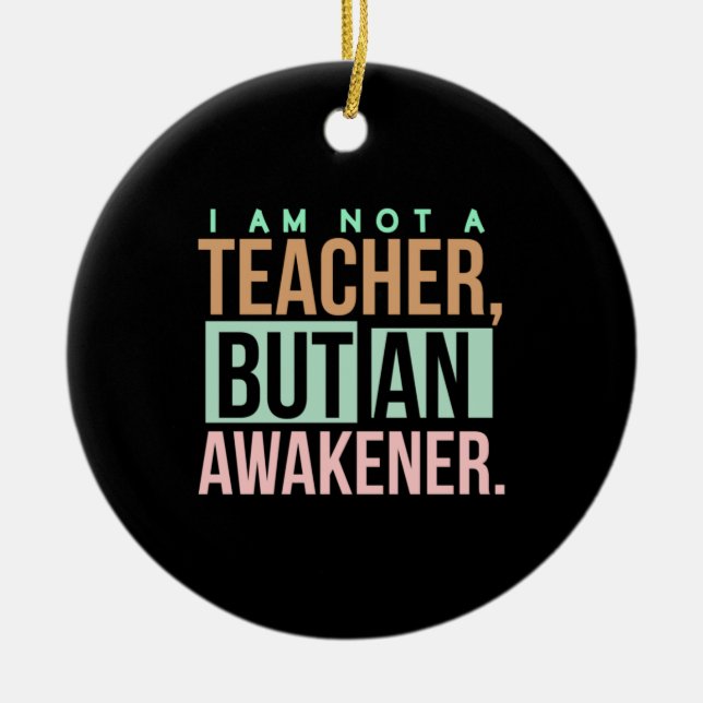 Lehrerin Art Lehrerin an Erwachener Keramik Ornament (Vorne)