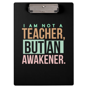 Lehrerin Art Lehrerin an Erwachener Klemmbrett