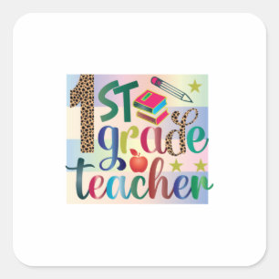 Lehrerin Art Lehrerin Quadratischer Aufkleber