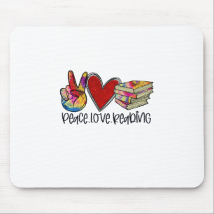 Lehrerin Art Peace Liebe Lesen Mousepad