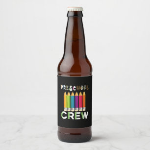 Lehrerin Art Preschool Crew Lehrerin Bierflaschenetikett