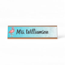 Lehrerin Beruflich Pink Flamingo Blue