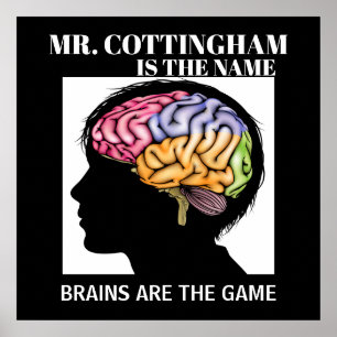 Lehrerin Brain Poster