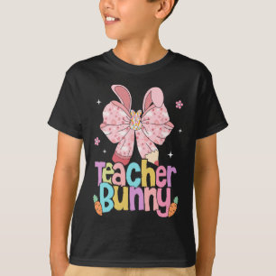 Lehrerin Bunny Bow Stift Ostertage Auferstehung T-Shirt