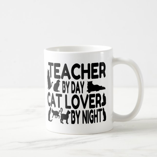Lehrerin Cat Lover Kaffeetasse (Rechts)