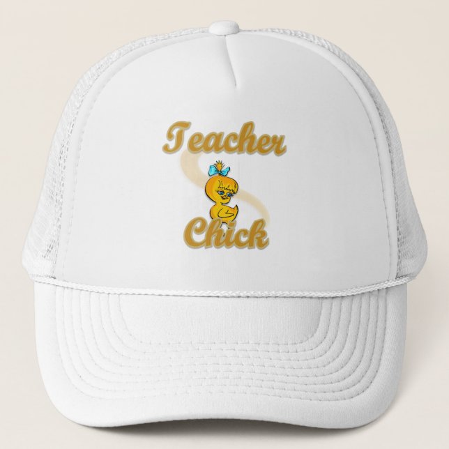 Lehrerin Chick Truckerkappe (Vorderseite)
