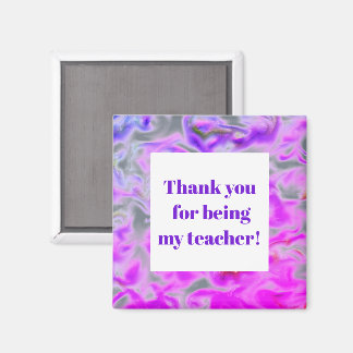 Lehrerin Dankeschön Rosa Lila Tie-Dye Magnet