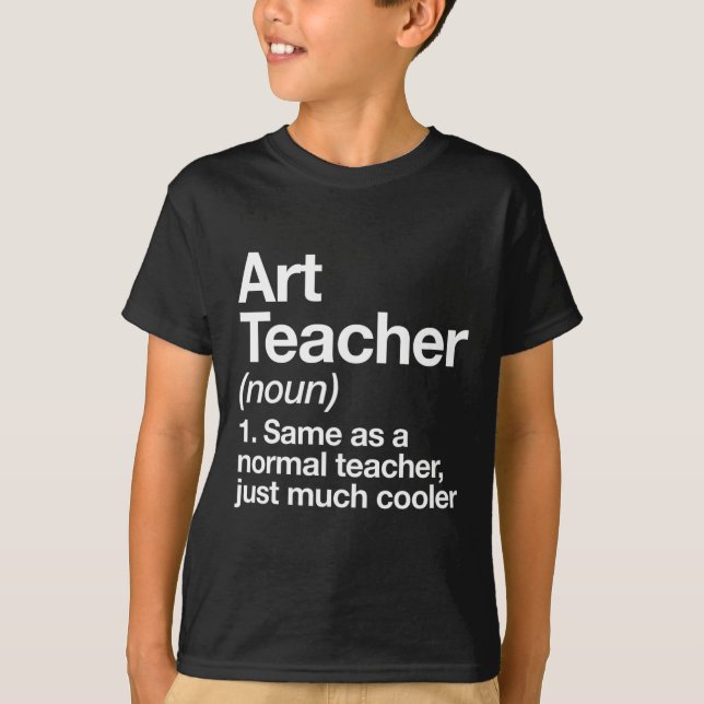 Lehrerin definiert "Funny Back to School First Day T-Shirt (Vorderseite)