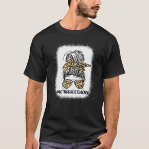 Lehrerin der 10. Klasse Leopard Unordentlicher Dut T-Shirt