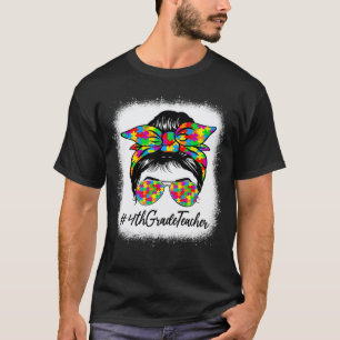 Lehrerin der 4. Klasse Unordentlicher Knoten Fraue T-Shirt