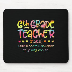 Lehrerin der 6. Klasse zurück zur Schule lustige D Mousepad