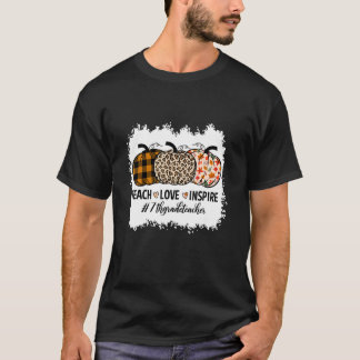 Lehrerin der 7. Klasse zurück zur Schule Pumpkin F T-Shirt