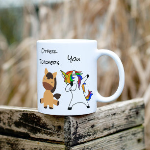 Lehrerin Einhorn Pferd Lustiges Geschenk Unterrich Kaffeetasse