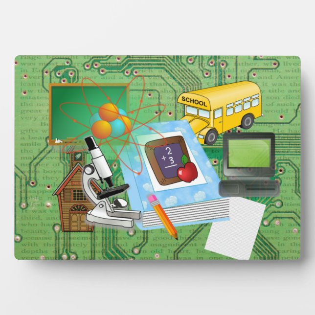Lehrerin Fotoplatte (Vorderseite)