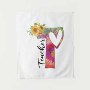 Lehrerin für Blume Wandteppich