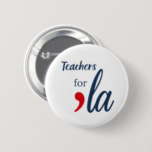 Lehrerin für 'la Kamala Harris. weißer Kreis Button