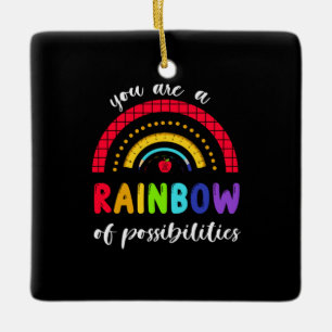Lehrerin Geschenk Sie sind ein Regenbogen der Mögl Keramikornament
