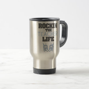 Lehrerin gibt Rockin ein Geschenk für das Leben de Reisebecher