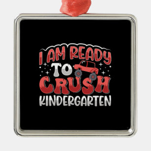 Lehrerin Ich bin bereit, den Kindergarten zu zersc Ornament Aus Metall