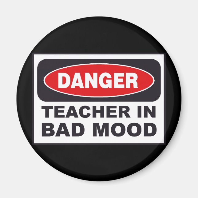 Lehrerin im Magnet "Bad Mood Spaß" (Vorne)