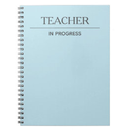 LehrerIn in Arbeit einfache Custom Pastel Blue Notizblock