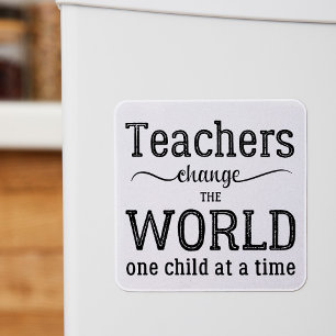 Lehrerin inspirierende Typografie-Zitat Magnet