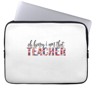 Lehrerin ist, dass ich Lehrerin bin Laptopschutzhülle