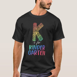 Lehrerin K ist für Kindergarten Lehrerin Gefärbte T-Shirt