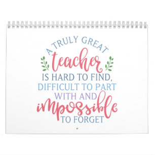 Lehrerin Kalender