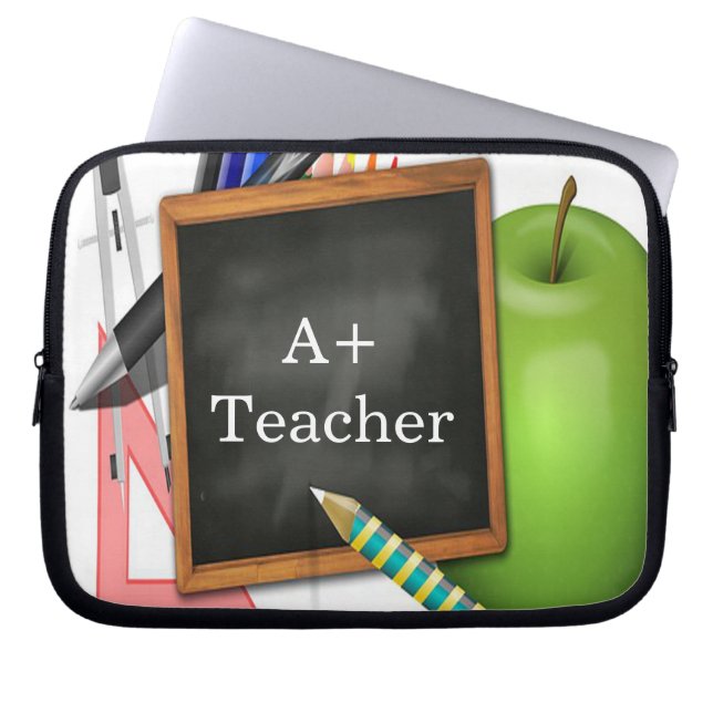 Lehrerin Laptopschutzhülle (Vorderseite)