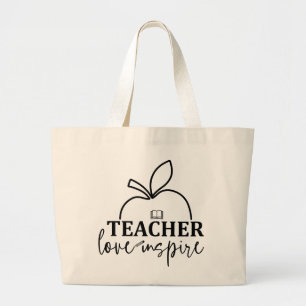 Lehrerin Liebe Inspirier-Funny Jumbo Stoffbeutel