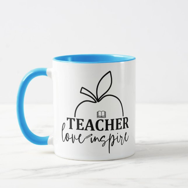 Lehrerin Liebe Inspirier-Funny Tasse (Links)