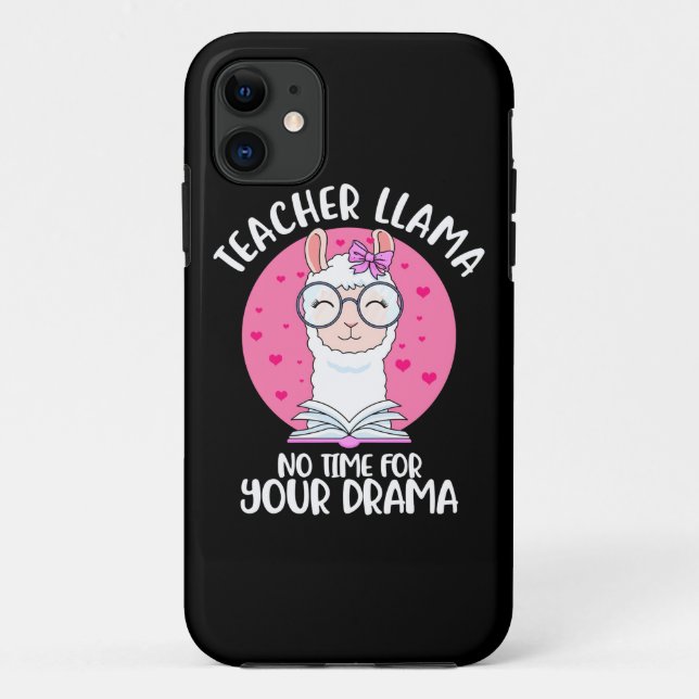 Lehrerin Llama Case-Mate iPhone Hülle (Rückseite)