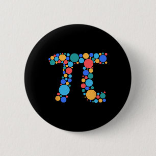 Lehrerin Mathe Pi Day Dot Day Day Day 2025 Button
