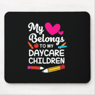 Lehrerin mein Herz gehört Kindern Mousepad
