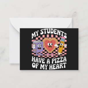 Lehrerin, meine Schüler haben eine Pizza von meine Mitteilungskarte