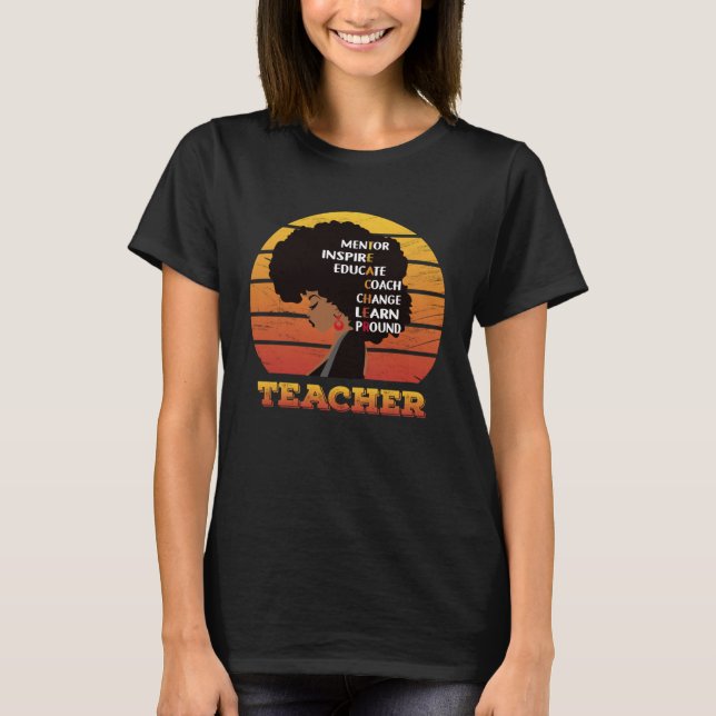 Lehrerin Mentor Inspiriere Trainerwechsel lernen T-Shirt (Vorderseite)