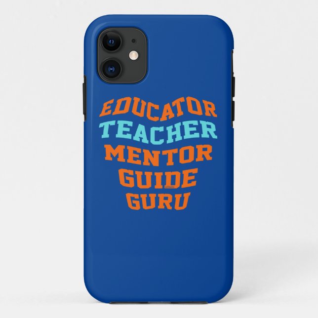 LEHRERIN MENTOR-LEITERIN GURU Case-Mate iPhone HÜLLE (Rückseite)