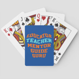 LEHRERIN MENTOR-LEITERIN GURU SPIELKARTEN
