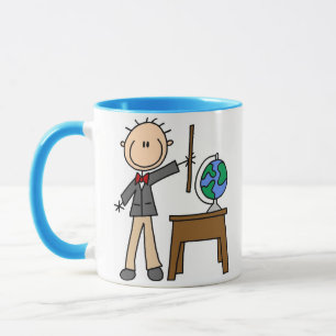 Lehrerin mit Globe Tasse