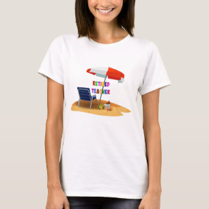Lehrerin, müde, Strand T-Shirt