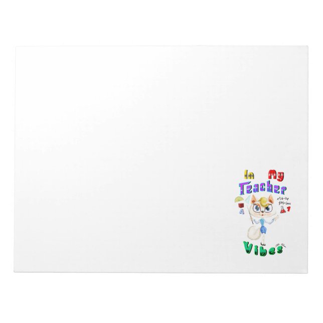 Lehrerin Notizblock (Vorderseite)
