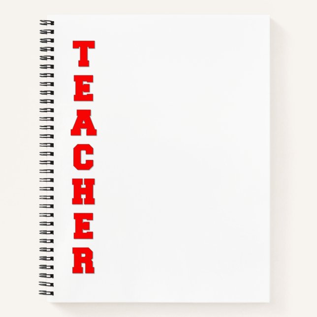 Lehrerin Notizbuch (Vorderseite)