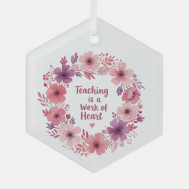 Lehrerin Ornament Aus Glas