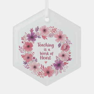 Lehrerin Ornament Aus Glas