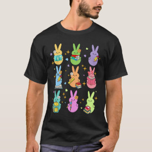 Lehrerin Osterfest Happy Ostereier Groovy Stute T-Shirt