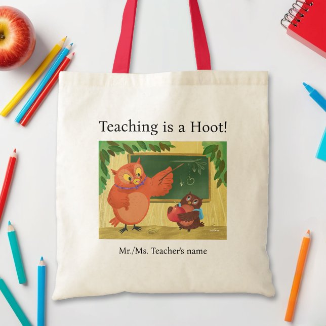 Lehrerin Owl Tragetasche (Von Creator hochgeladen)